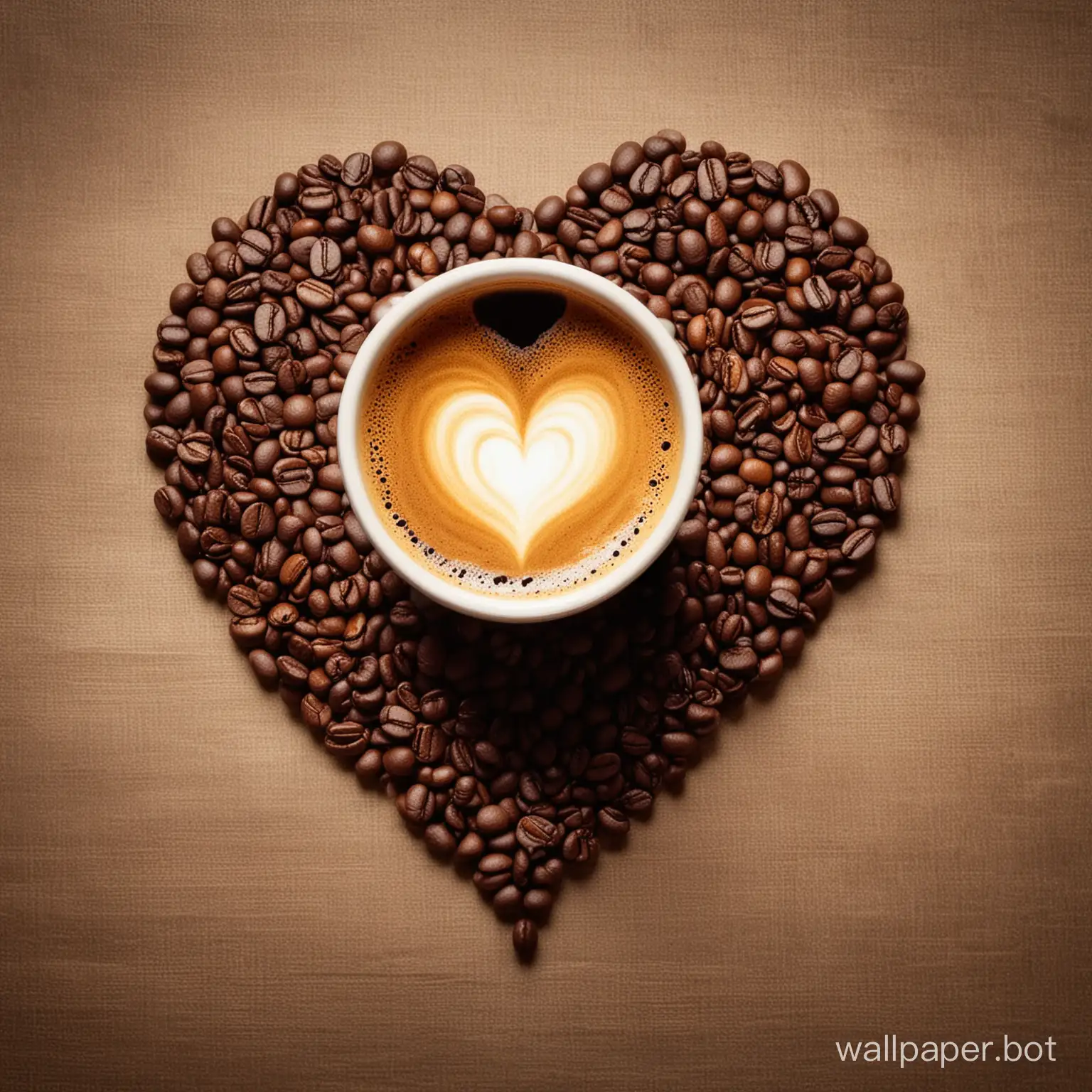 A cup of coffee with a rich aroma, lingering in my heart, coffee wants to be brown