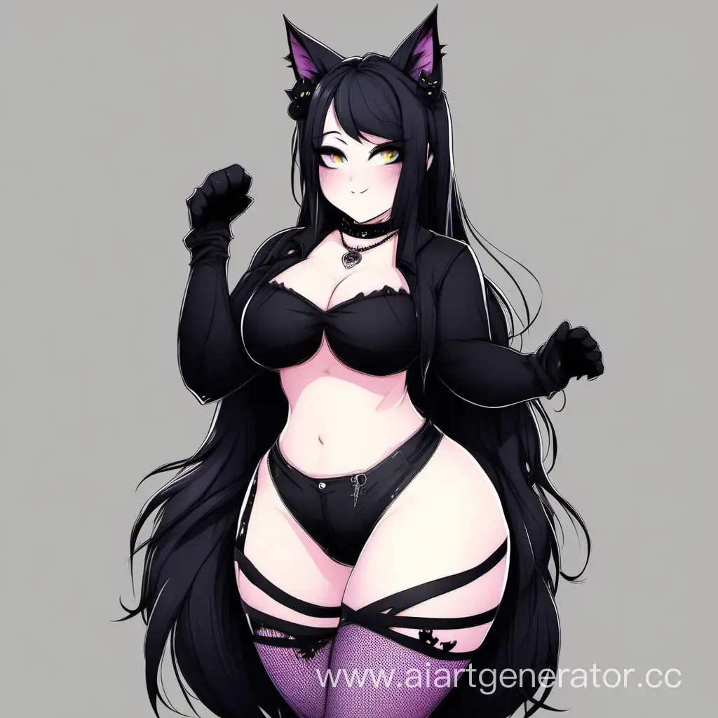 Seductive-Gothic-Catgirl-with-Curvaceous-Charm