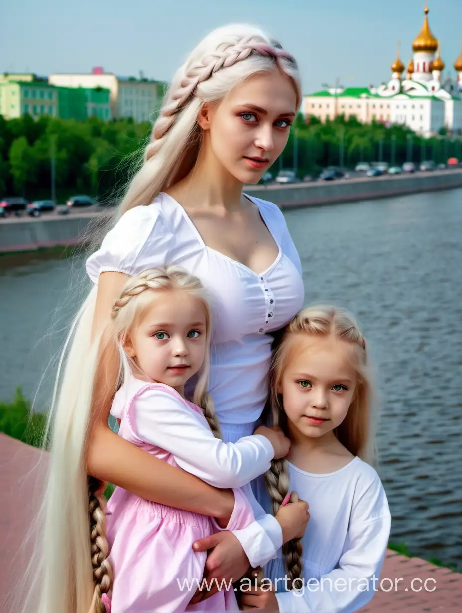 Stylish-MotherDaughter-Stroll-Along-Nizhny-Novgorod-Embankment