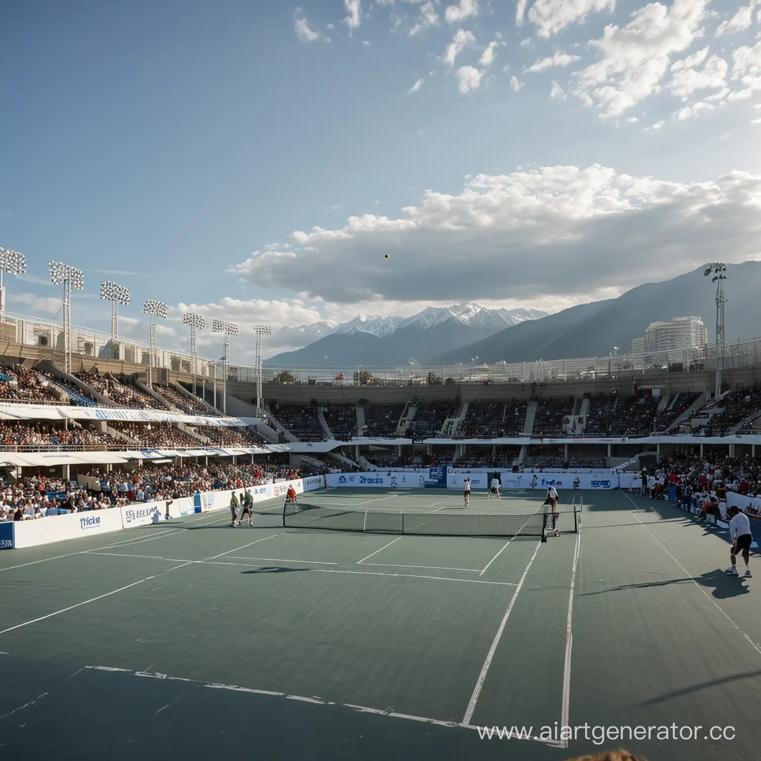 City-Tennis-Match-in-Sochi-Urban-Sporting-Event-Amidst-Skyscrapers