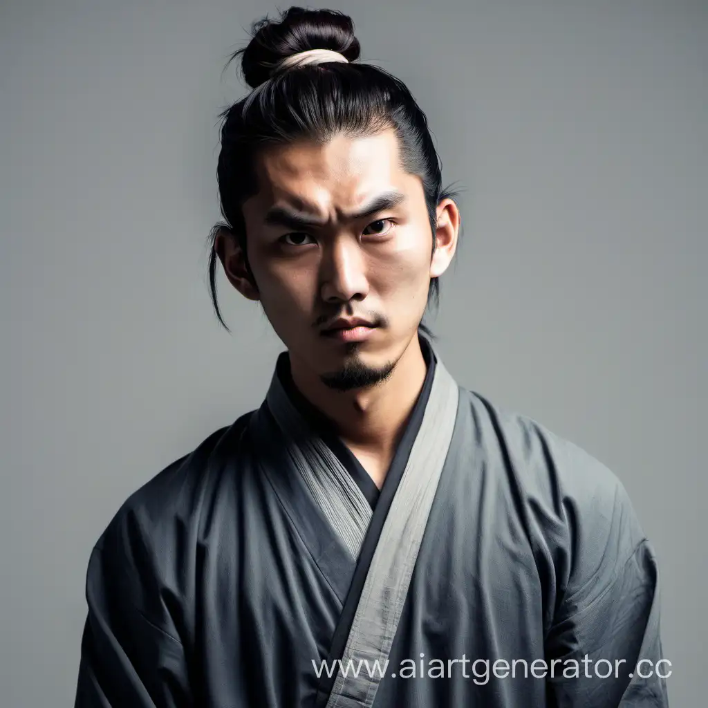 Expressive-Young-Asian-Man-with-Long-Hair-in-Thoughtful-Stance