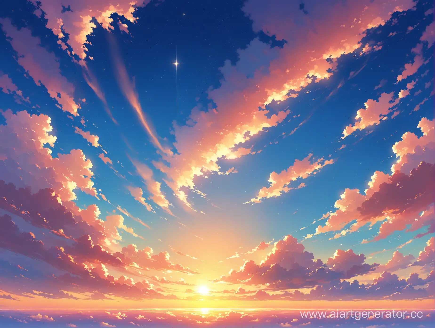 Vibrant-Sunset-Sky-Overlooking-Grateful-World