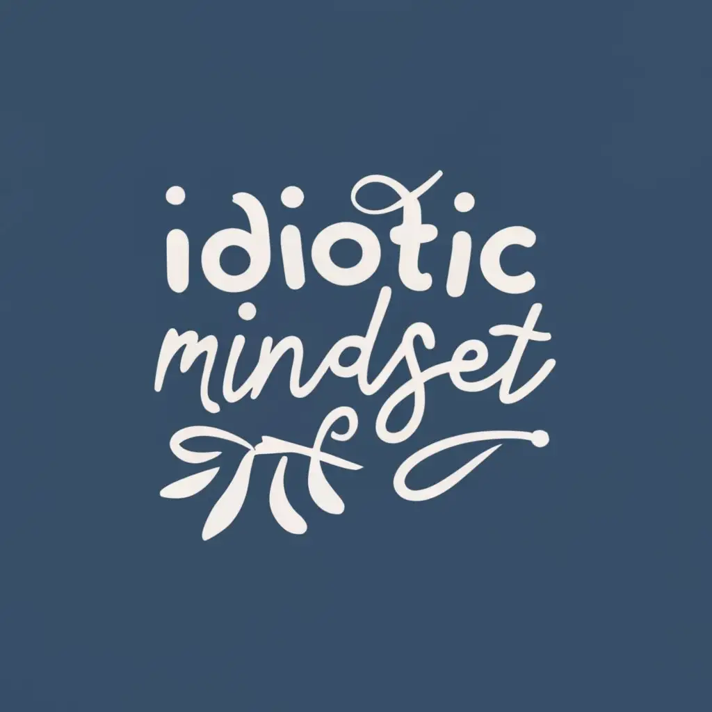logo, Minimalist, with the text "Idiotic Mindset", typography, be used in Internet industry
