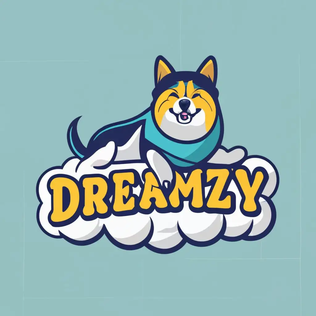 LOGO-Design-For-Dreamzy-Whimsical-Cloud-Imagery-with-Typography-for-the-Animals-and-Pets-Industry