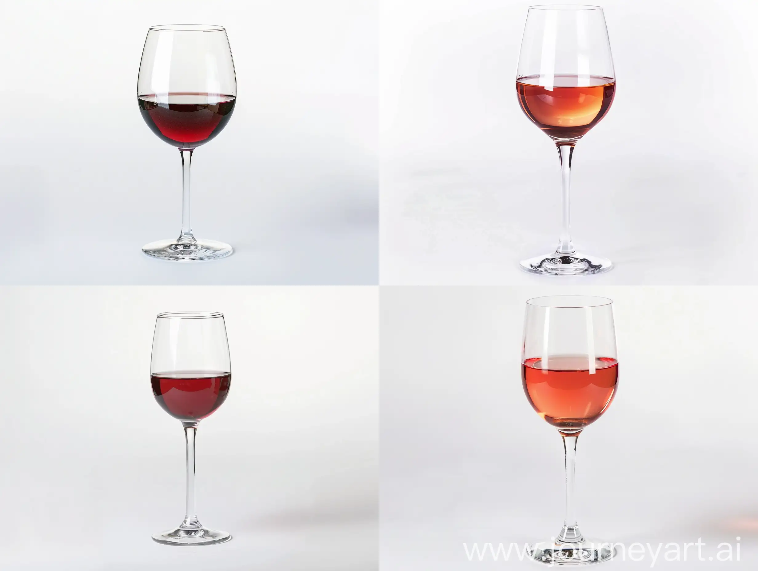 Elegant-Glass-of-Wine-on-Clean-White-Background