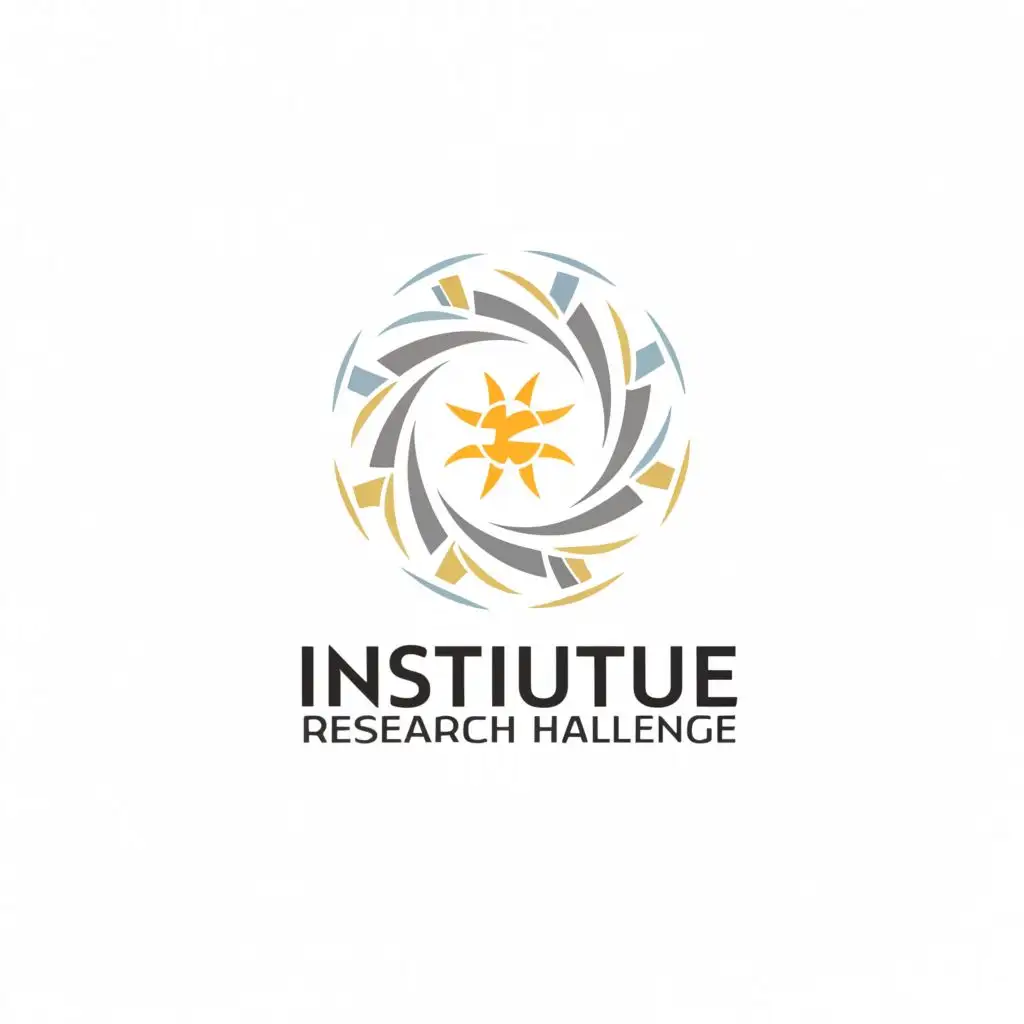 a logo design, with the text 'Institute Research Challenge', main symbol: resembles CFA Institute Logo, round, clear background, creative, innovation, does not include CFA word, Minimalistic, to be used in Finance industry, clear background, accurate logo name