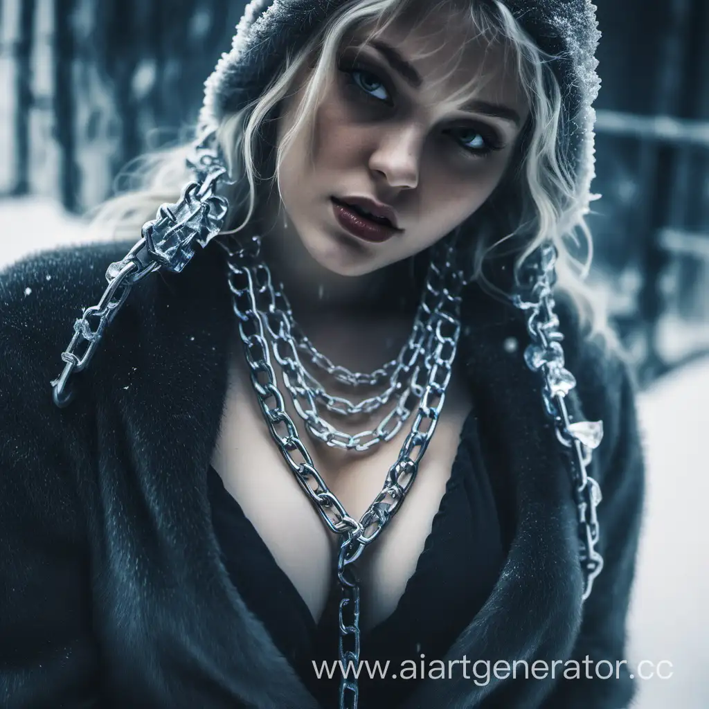 Frozen-Beauty-Enchanting-Girl-Embraced-by-Icy-Chains
