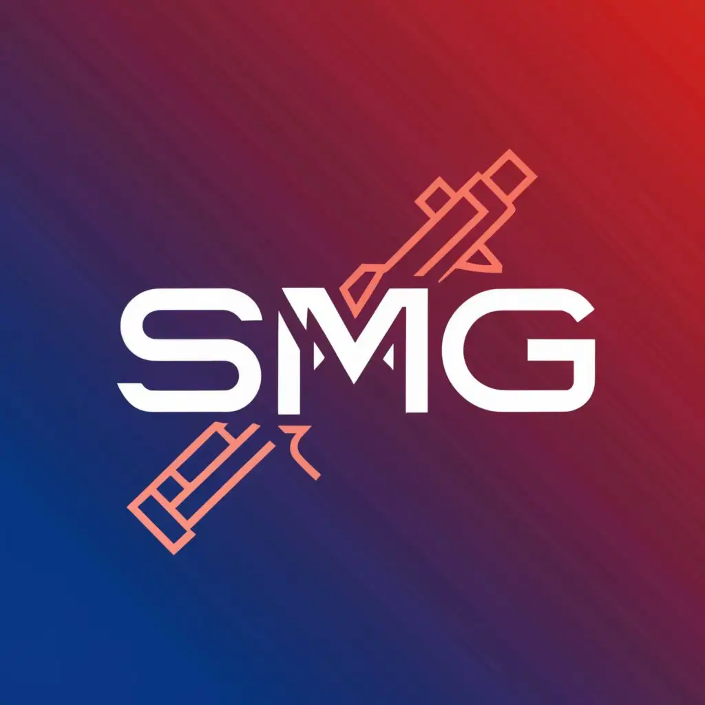 a logo design,with the text "SMG", main symbol:SmG,complex,clear background