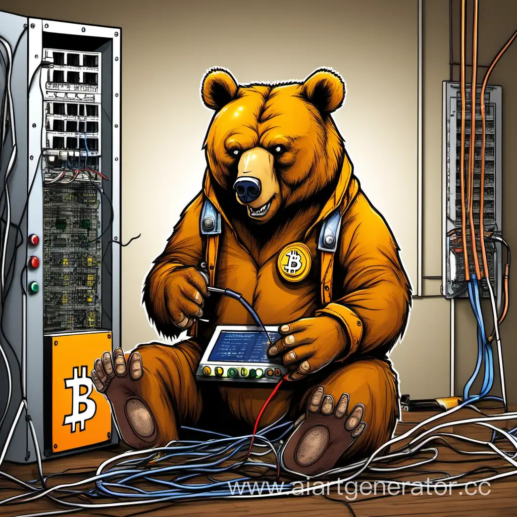 BitcoinFocused-Bear-Electrician-in-Action