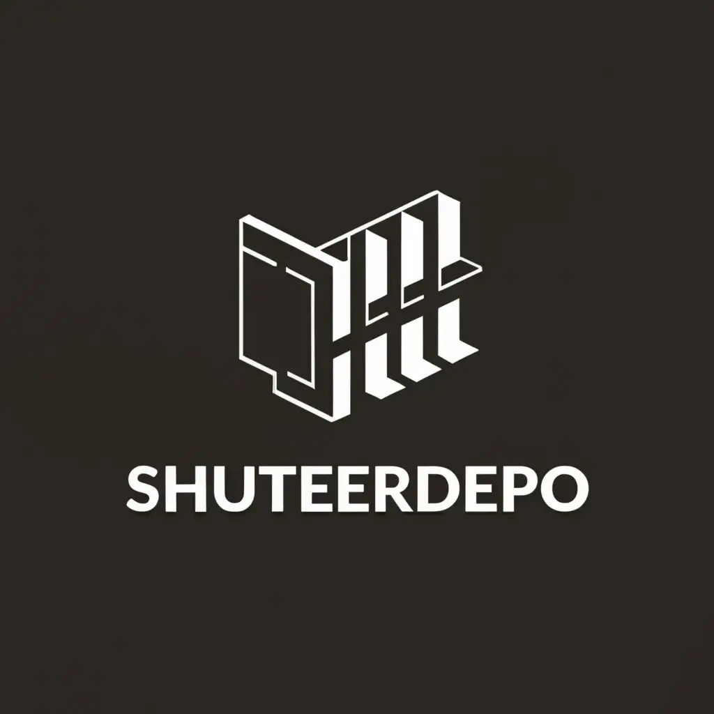 a logo design,with the text "ShutterDepo", main symbol:Shutter of kitchen cabinetry,Moderate,clear background