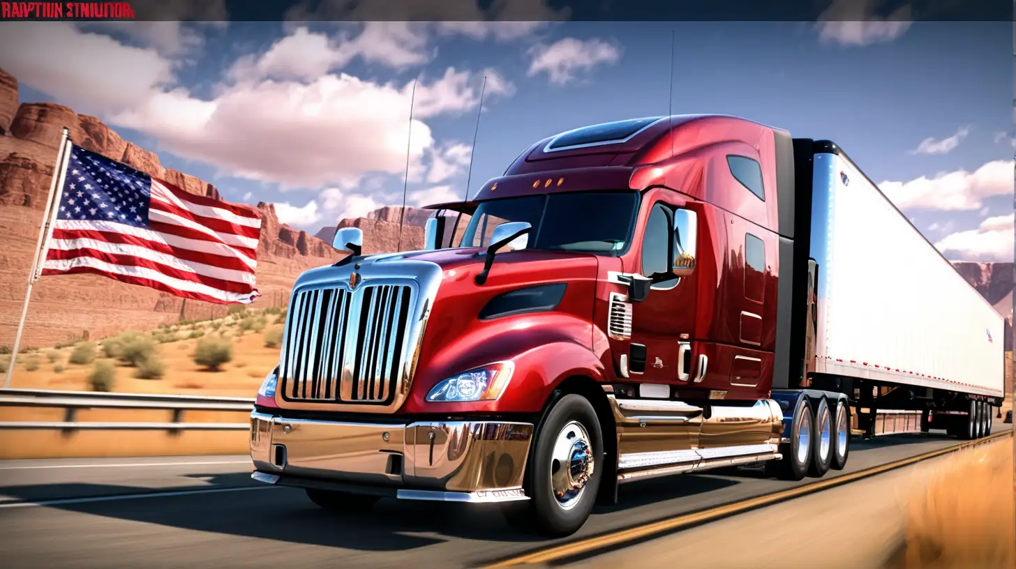 Realistic Trucking Adventure Across America with Diverse Cargo