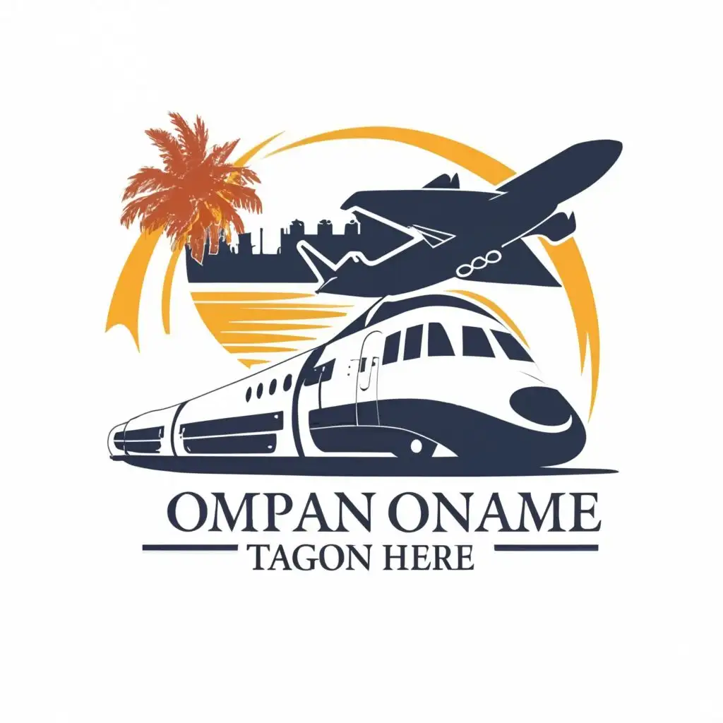 logo, Aircraft and Train passenger, with the text "_", typography, be used in Travel industry