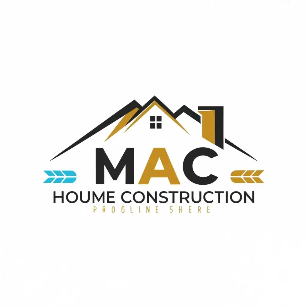LOGO-Design-For-MAC-Construction-Bold-Typography-with-Symbolic-Home-Construction-Elements
