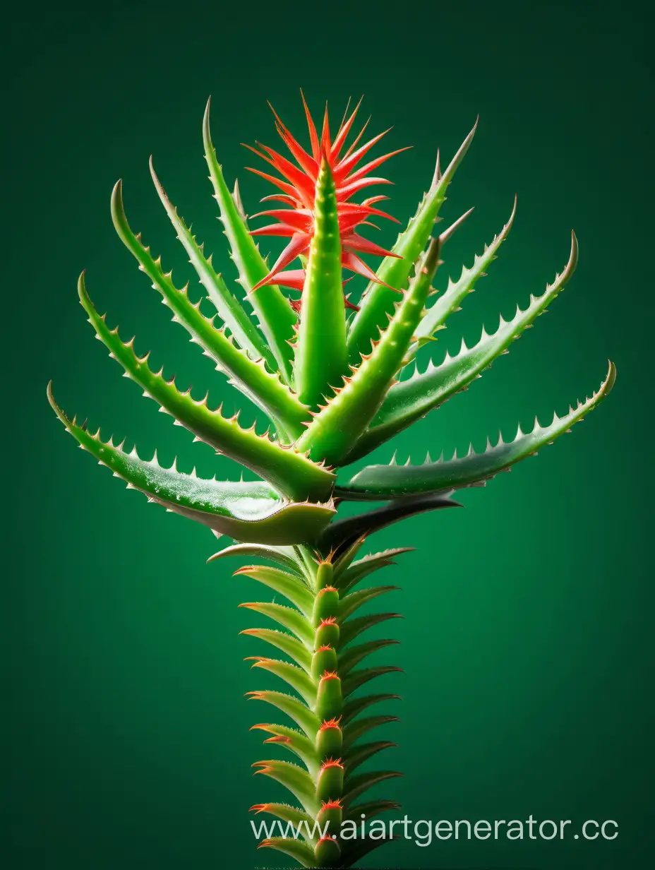 Vibrant-Aloe-Succotrina-Flower-on-Lush-Green-Background