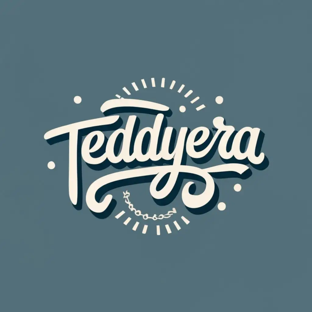 logo, Font, with the text "Teddyera", typography