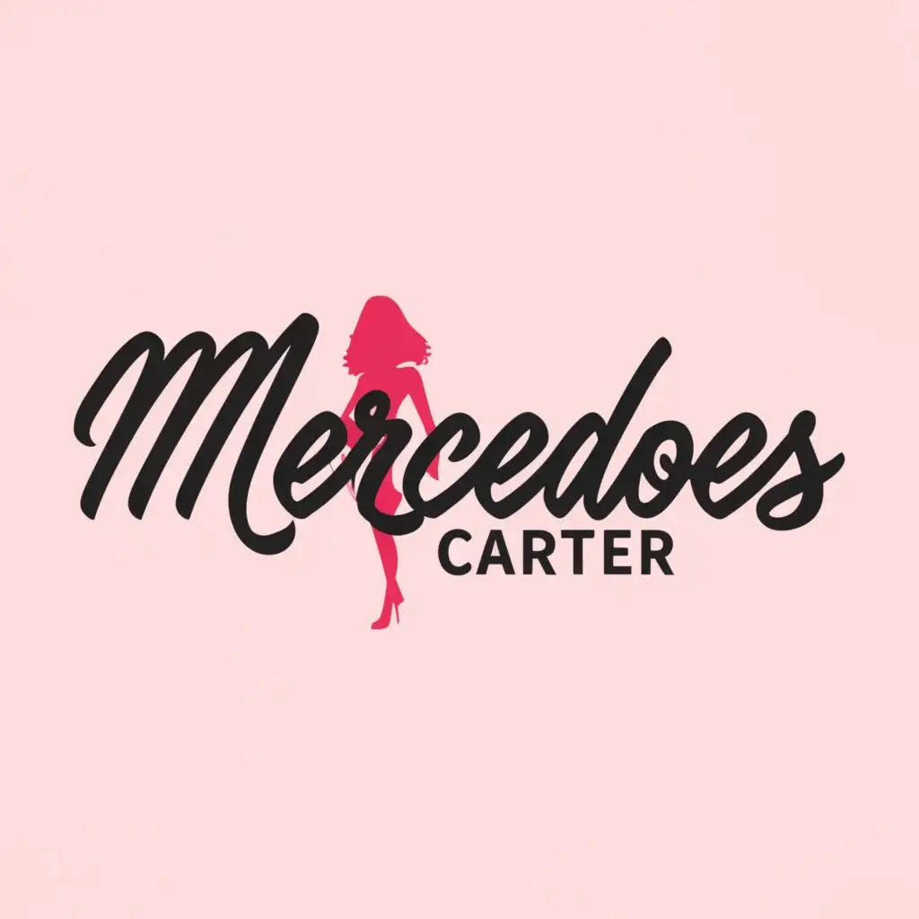 a logo design,with the text "Mercedes Carter ", main symbol:Barbie logo,Moderate,be used in Nonprofit industry,clear background