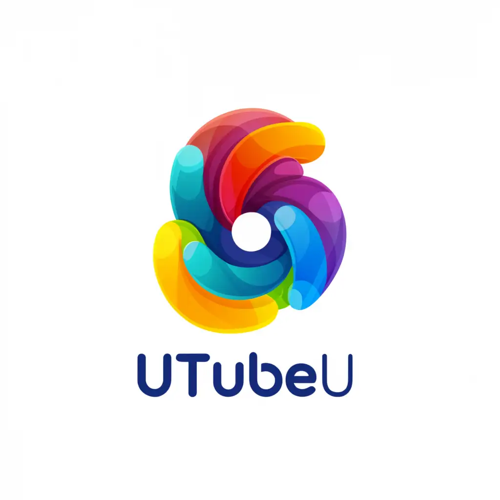 a logo design,with the text "UtubeU", main symbol:main: UtubeU, colorful,complex,be used in Technology industry,clear background