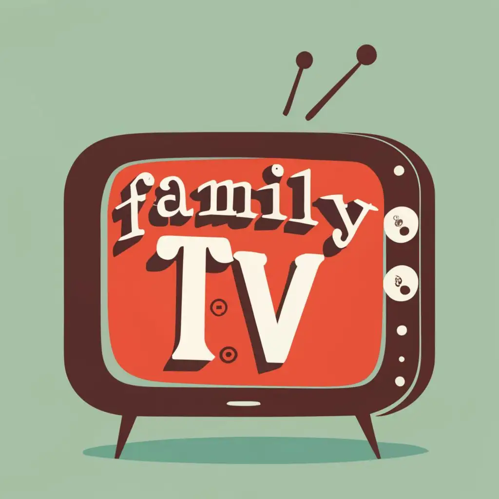logo, television, with the text "family alphabet tv", typography, be used in Home Family industry