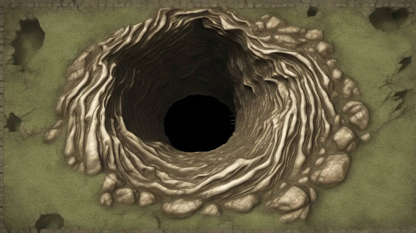 Mysterious Barovia Hole Enigmatic Landscape Resembling a Unique Formation
