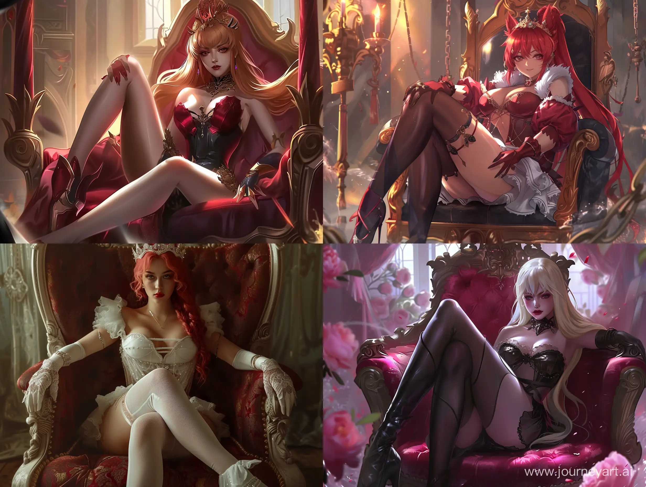 Queen-Rias-Gremory-Posing-with-Crossed-Legs