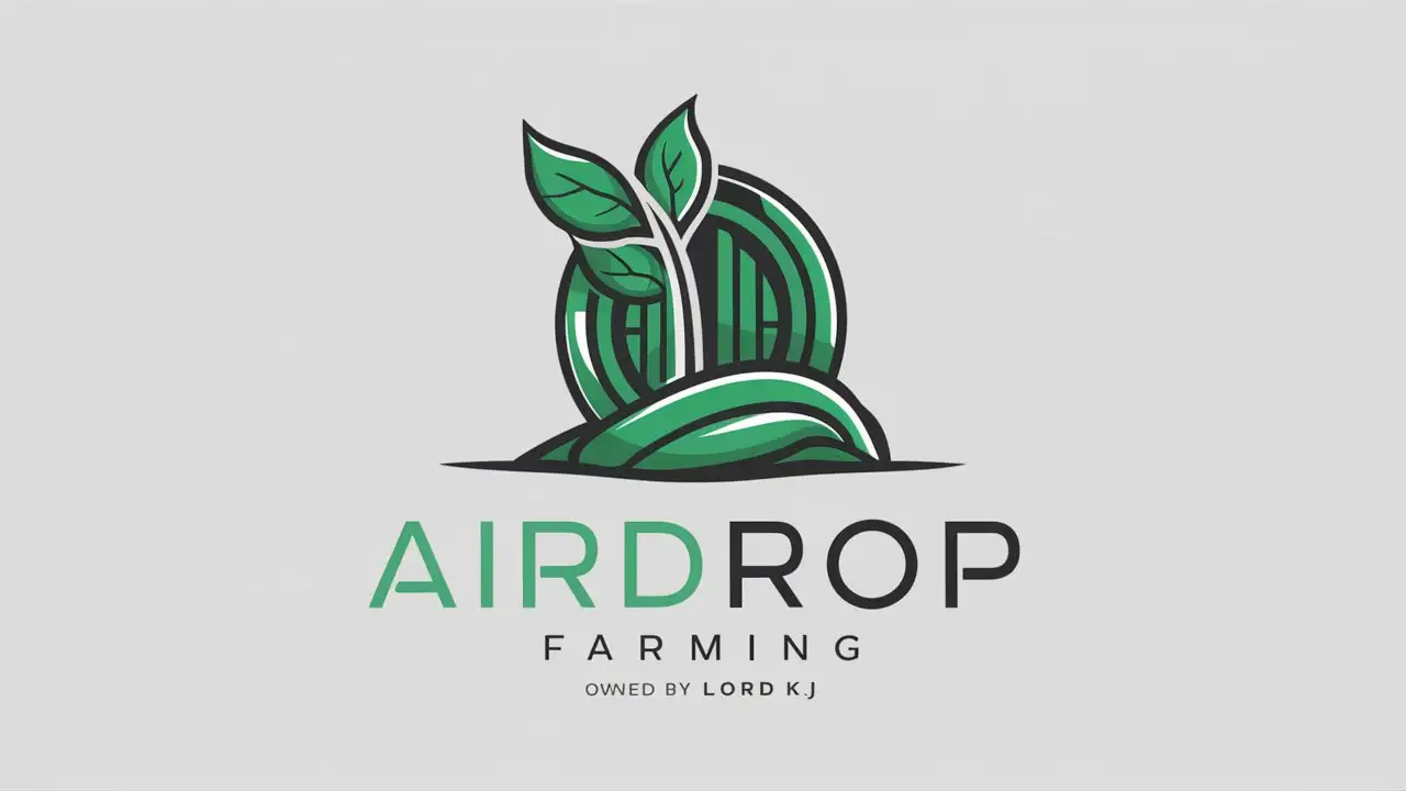 Create a Profile logo for my Telegram Channel which is about Cryptocurrency Farming and Airdrops. The group is owned by Lord KJ. Make it more attractive 