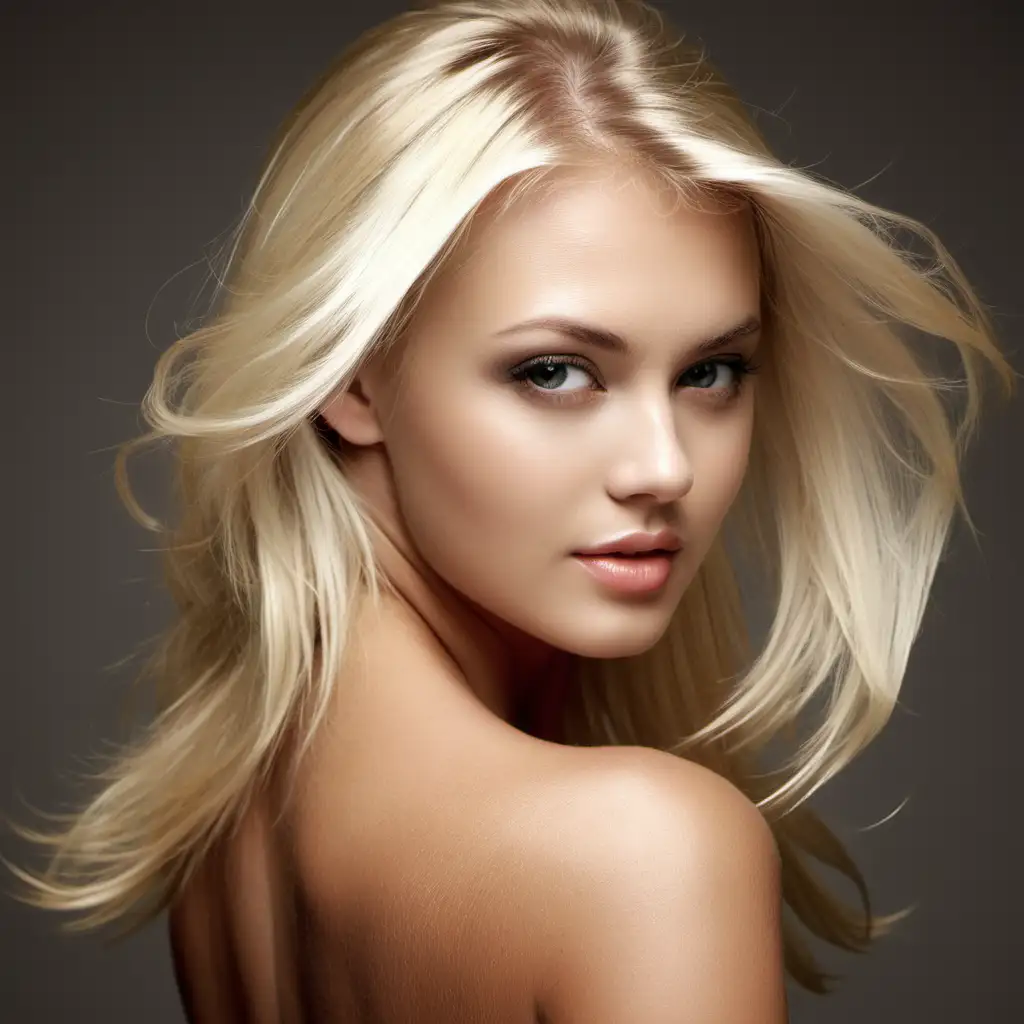 beautiful blonde model