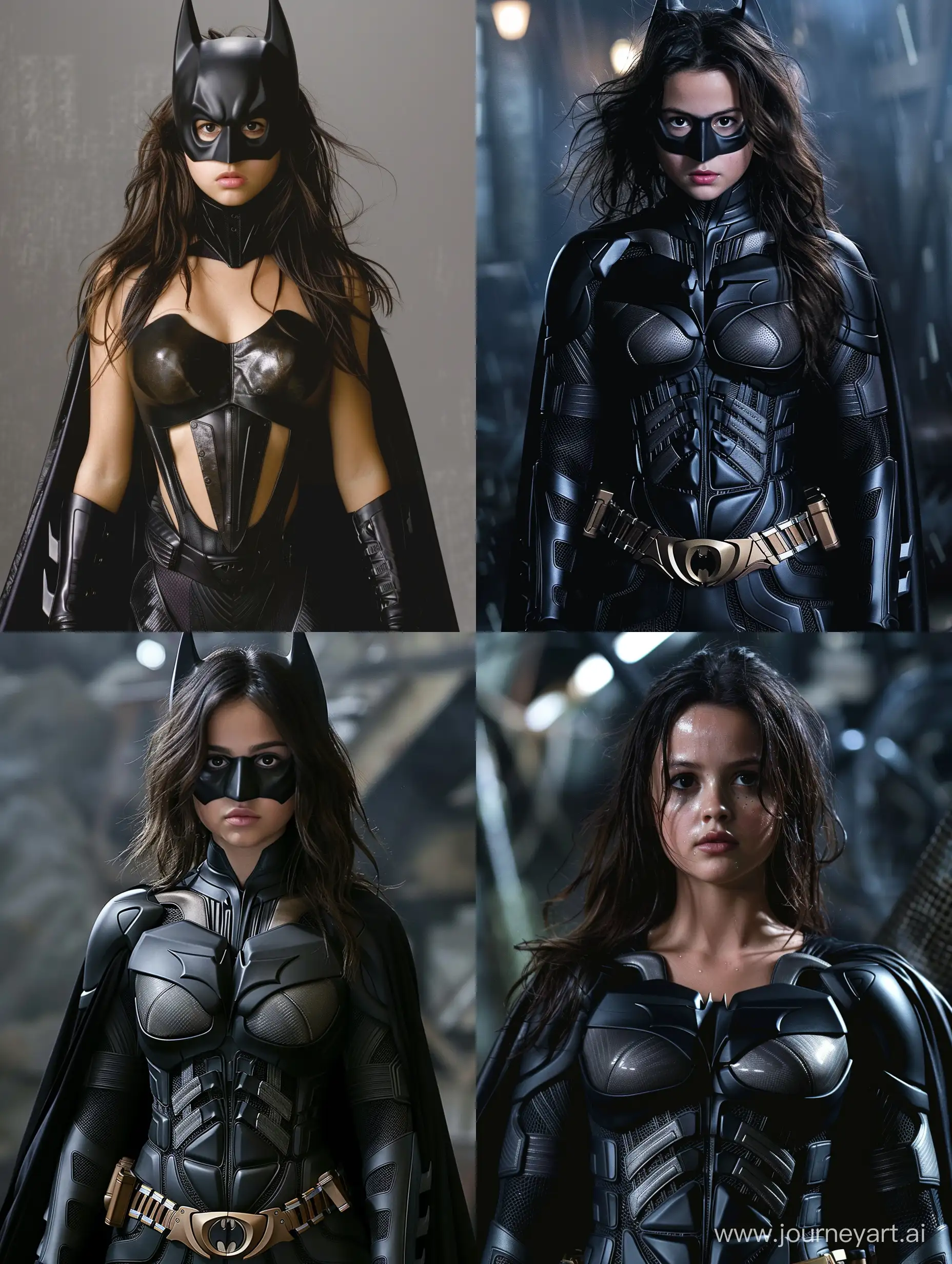 Selena-Gomez-Portraying-a-Mysterious-Character-in-a-Batman-Movie-Scene