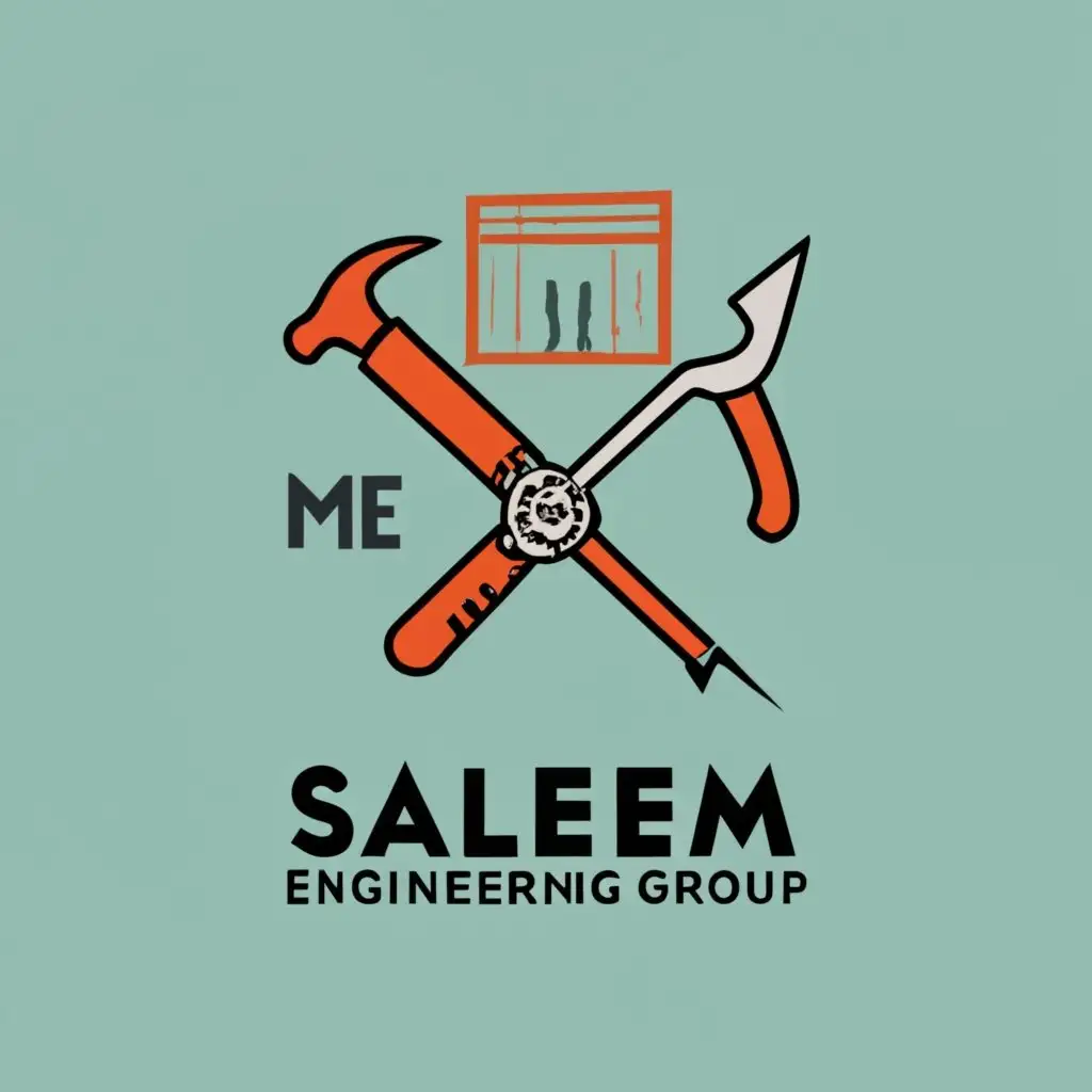 logo, Carpenter, engineering, with the text "Saleem Engineering group me", typography, be used in Construction industry