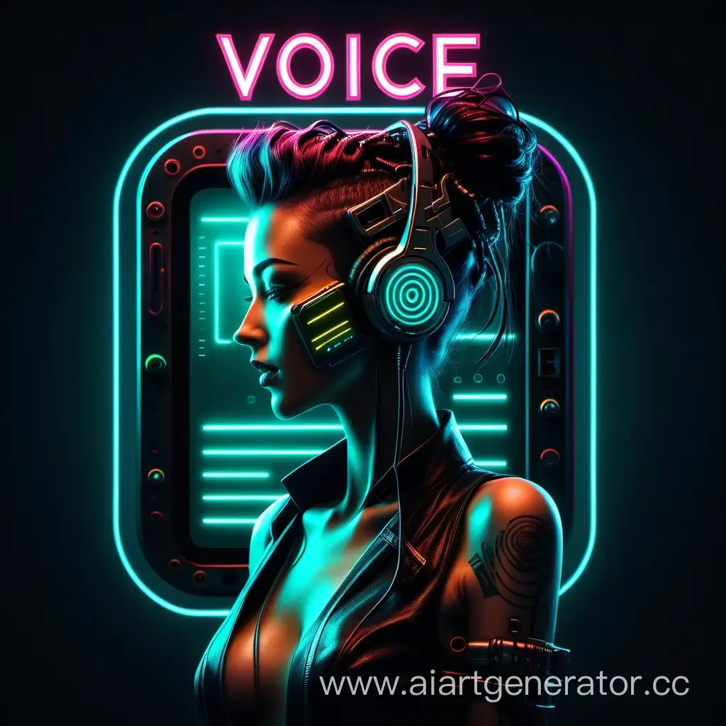 voice message in style
  cyberpunk neon