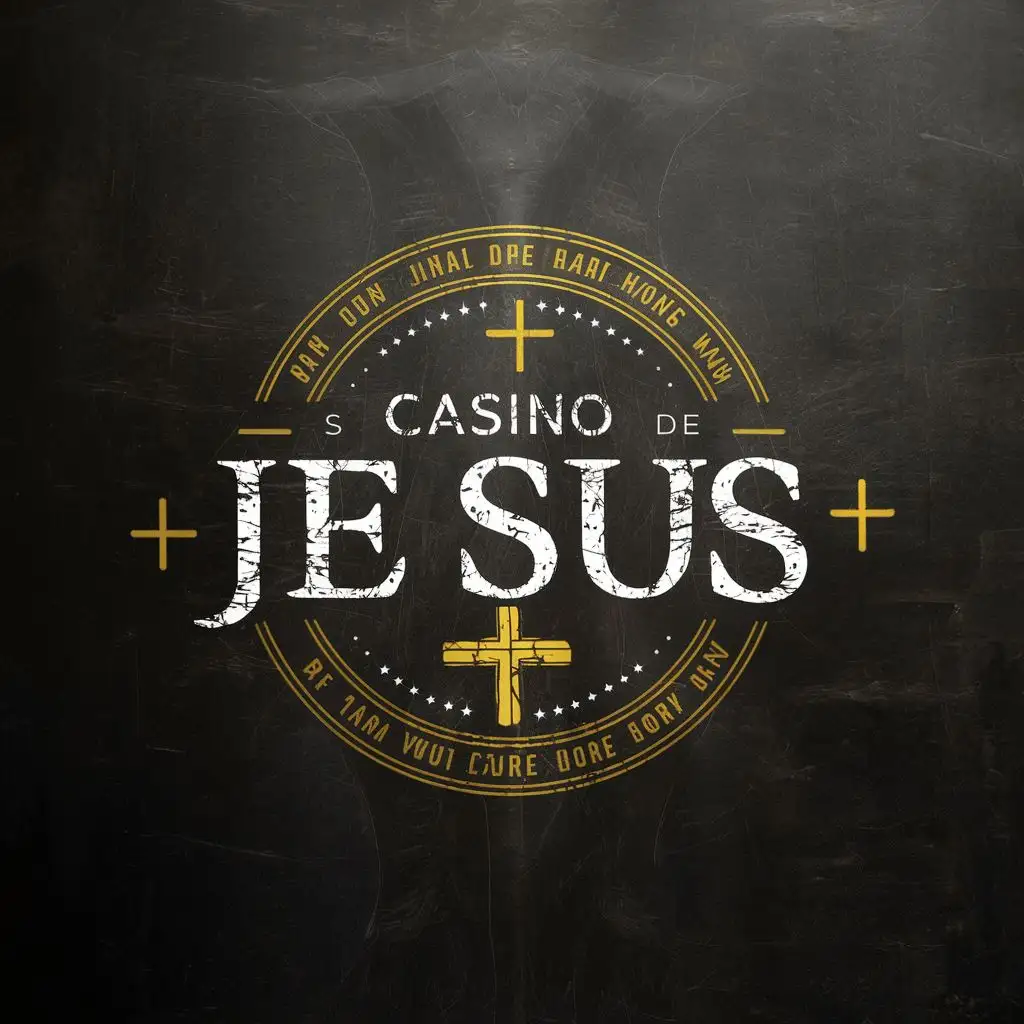 logo, Casino, with the text "Casino De Jesus", typography, be used in Religious industry