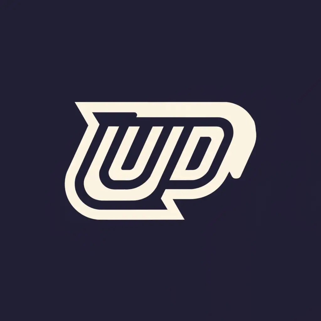 logo, logo, Letters logo minimalism aggressive, with the text "UD", typography
