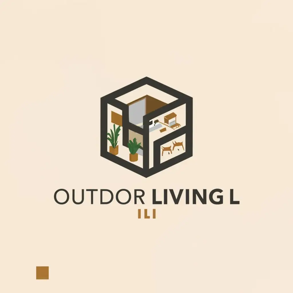 a logo design,with the text "Outdoor Living LI", main symbol:Interior,Moderate,clear background