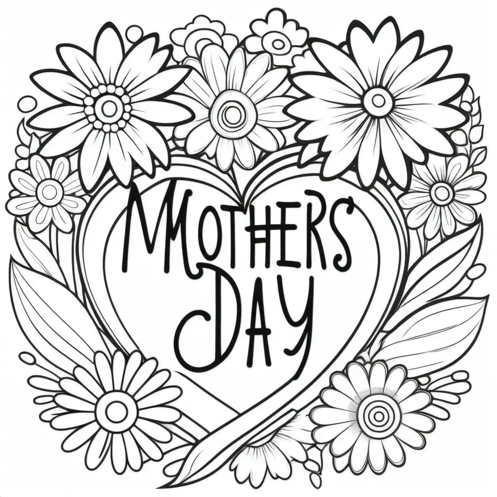 Mothers Day Coloring Pages for Kids Heartfelt Designs and Activities