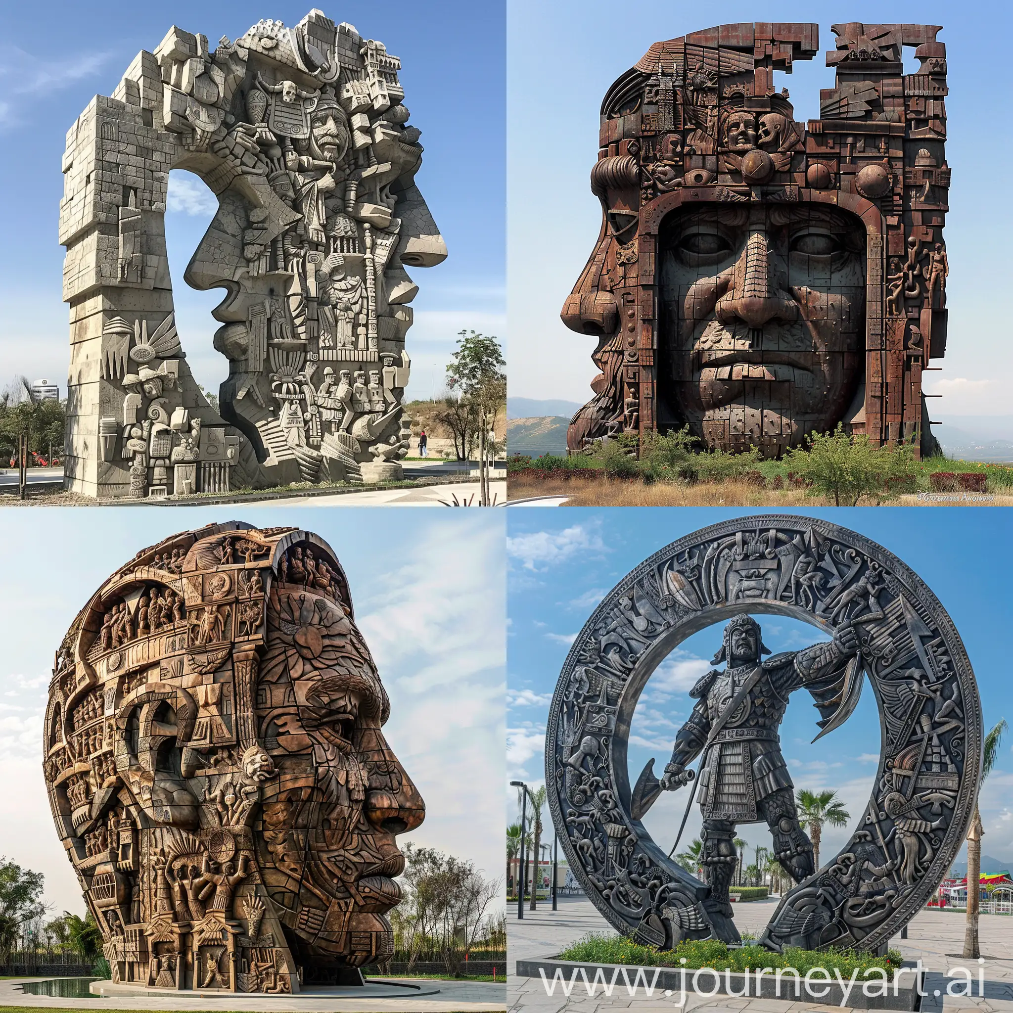 escultura urbana que refleje los diversos imperios importantes del mundo y que este ubicada en valle imperial en Zapopan, jalisco, méxico