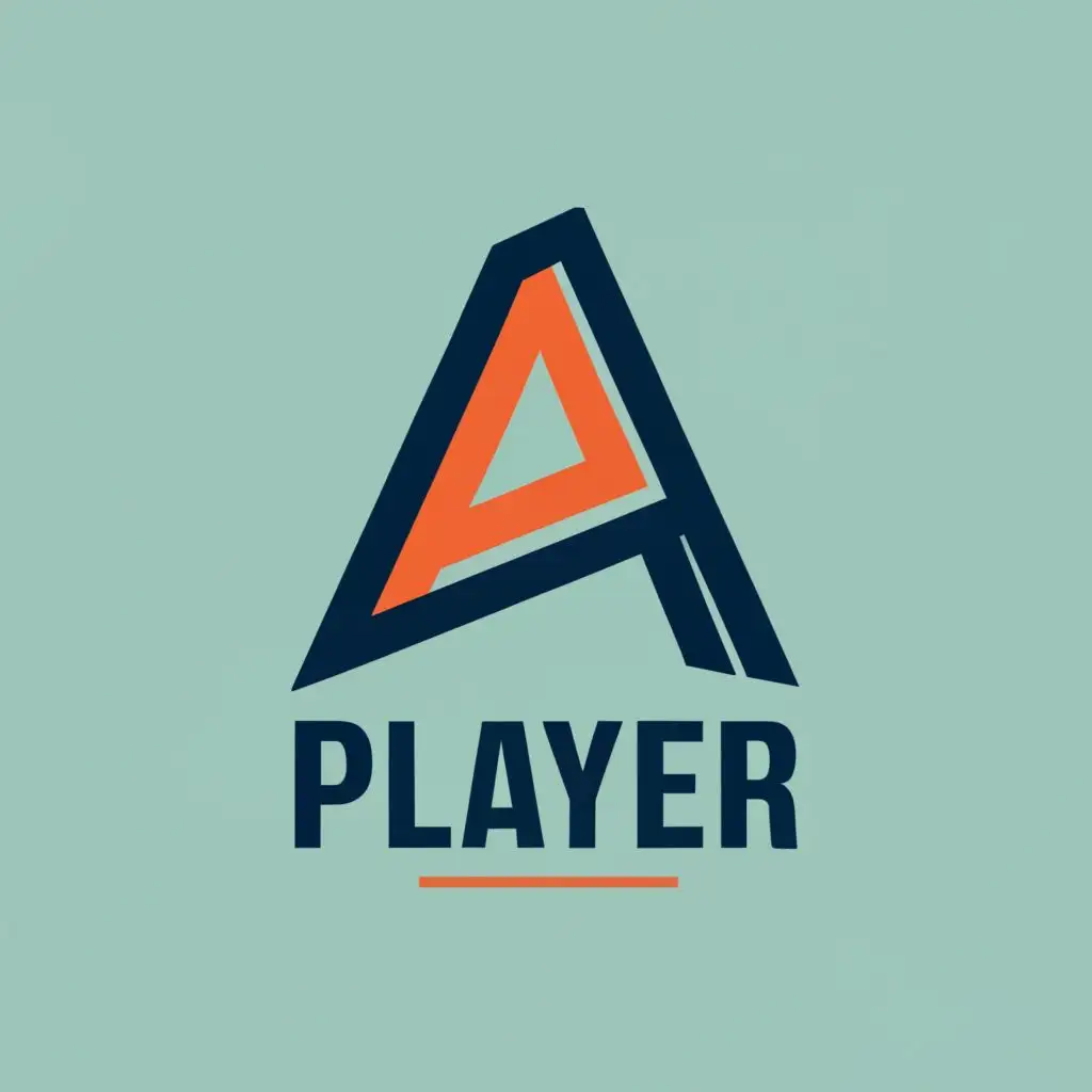 logo, Player, with the text "A", typography, be used in Technology industry
