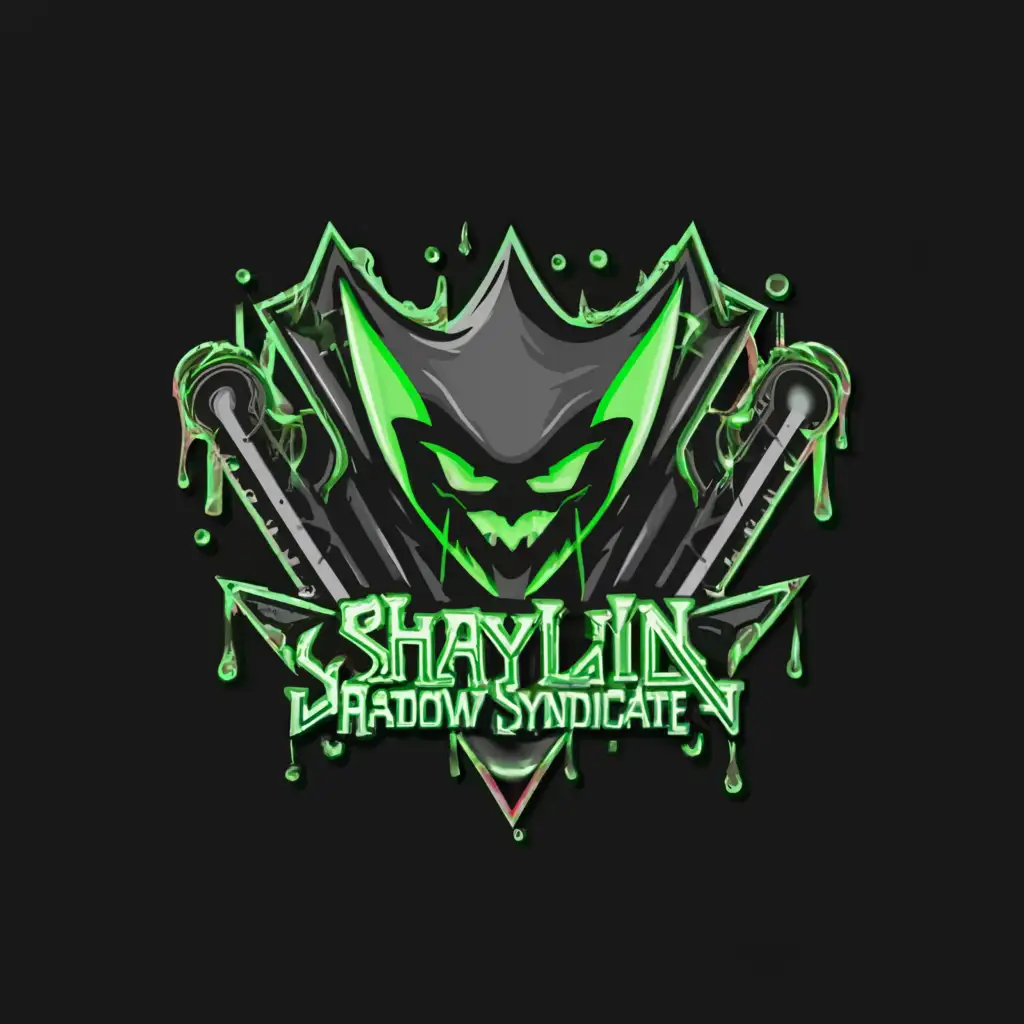LOGO-Design-For-Shaylin-Shadow-Syndicate-Mysterious-Joker-Symbol-with-Toxic-Ooze
