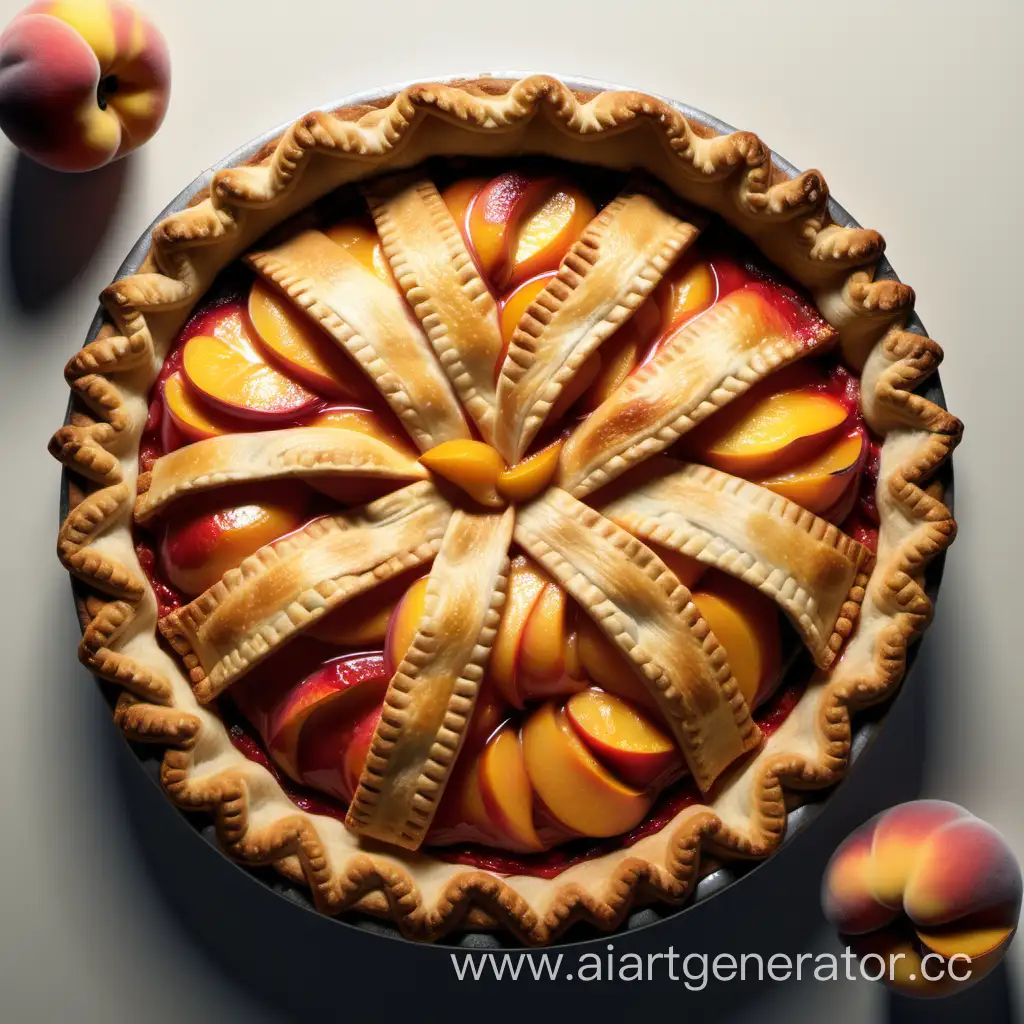 Realistic-Peach-Pie-Delicious-Homemade-Dessert-Illustration