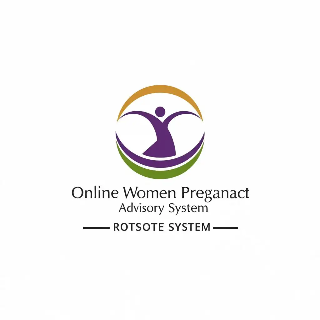 logo, midwifery, with the text "online women pregnant advisory system", typography, be used in Medical Dental industry
