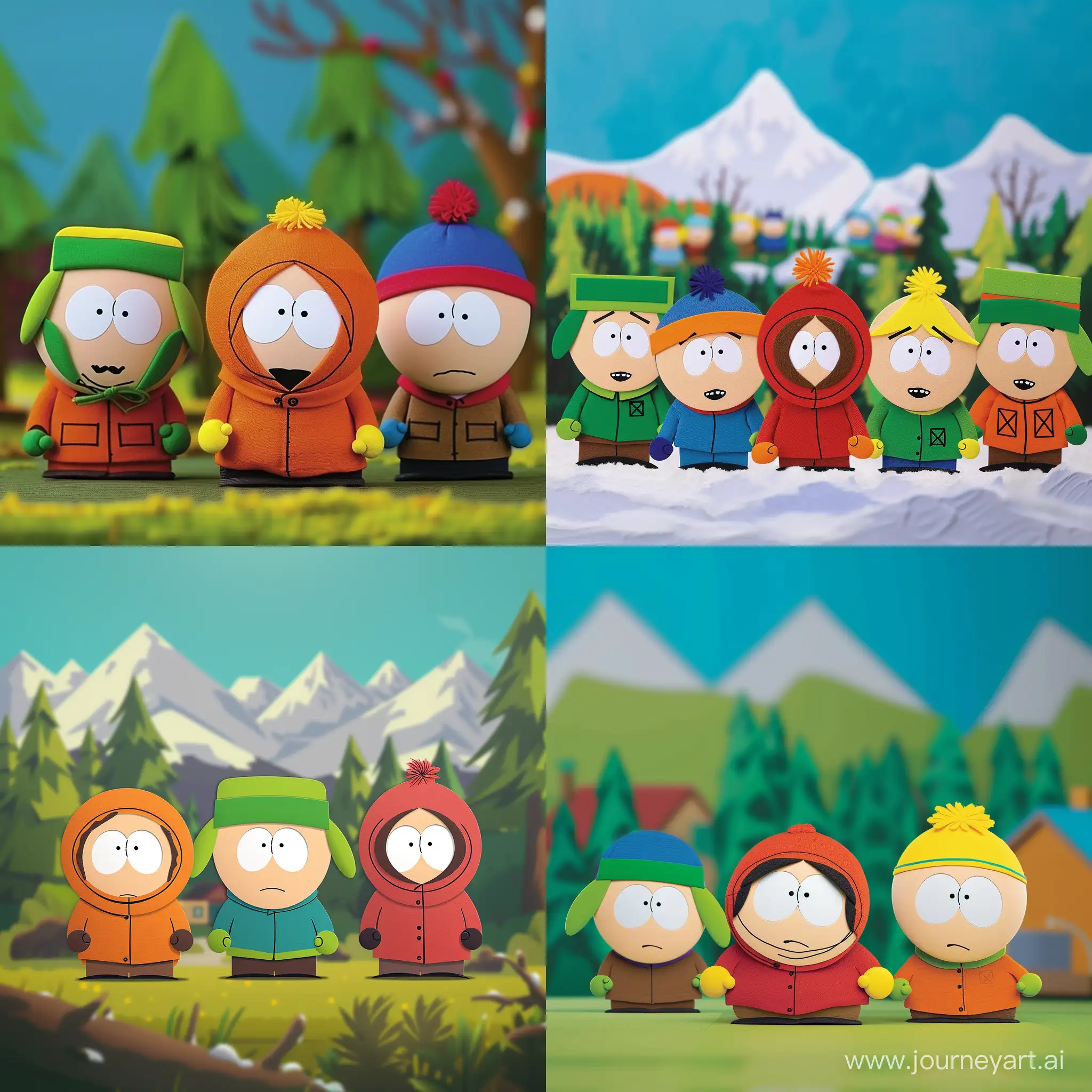 Colorful-South-Park-Character-Artwork-Vibrant-6th-Version-Square-Aspect-Ratio-Illustration