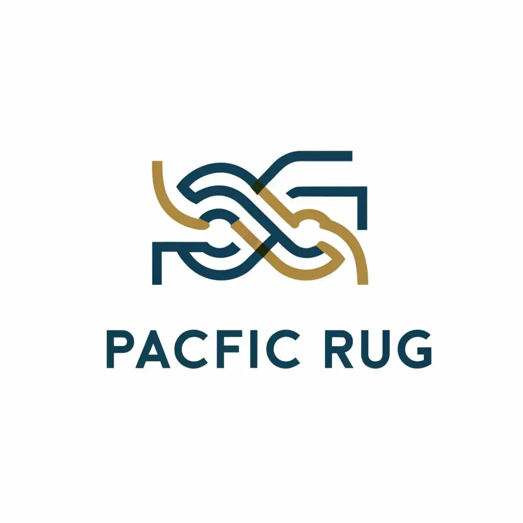 a logo design,with the text "Pacific Rug", main symbol:rugs,Moderate,be used in Home Family industry,clear background