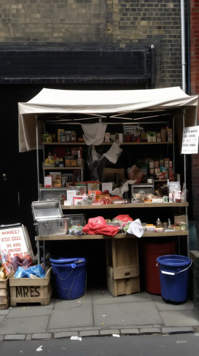 Eclectic Market Stall in the Heart of Gritty London