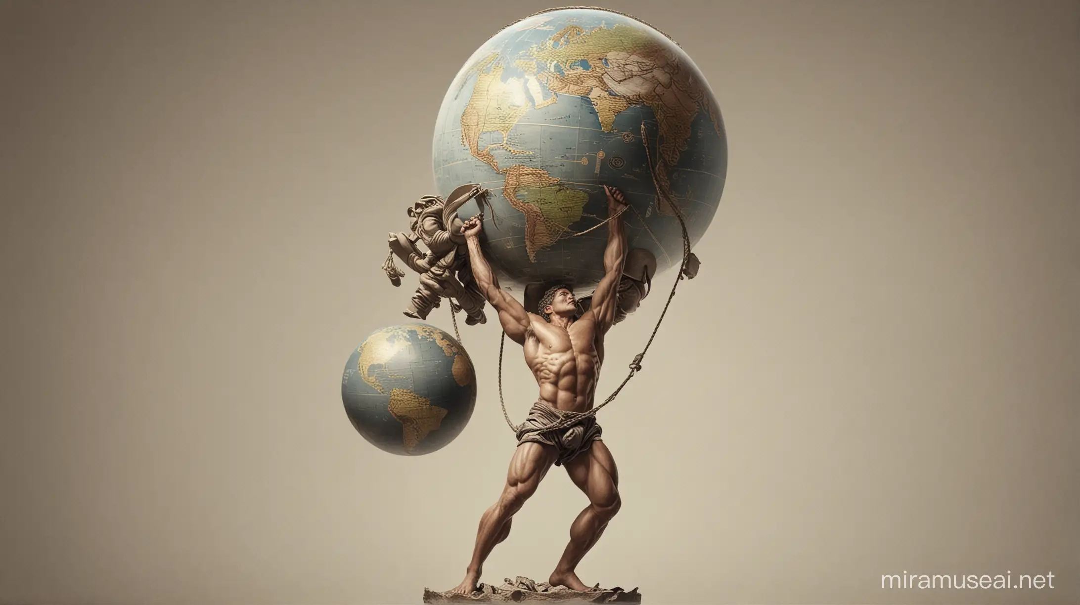Atlas carrying the world