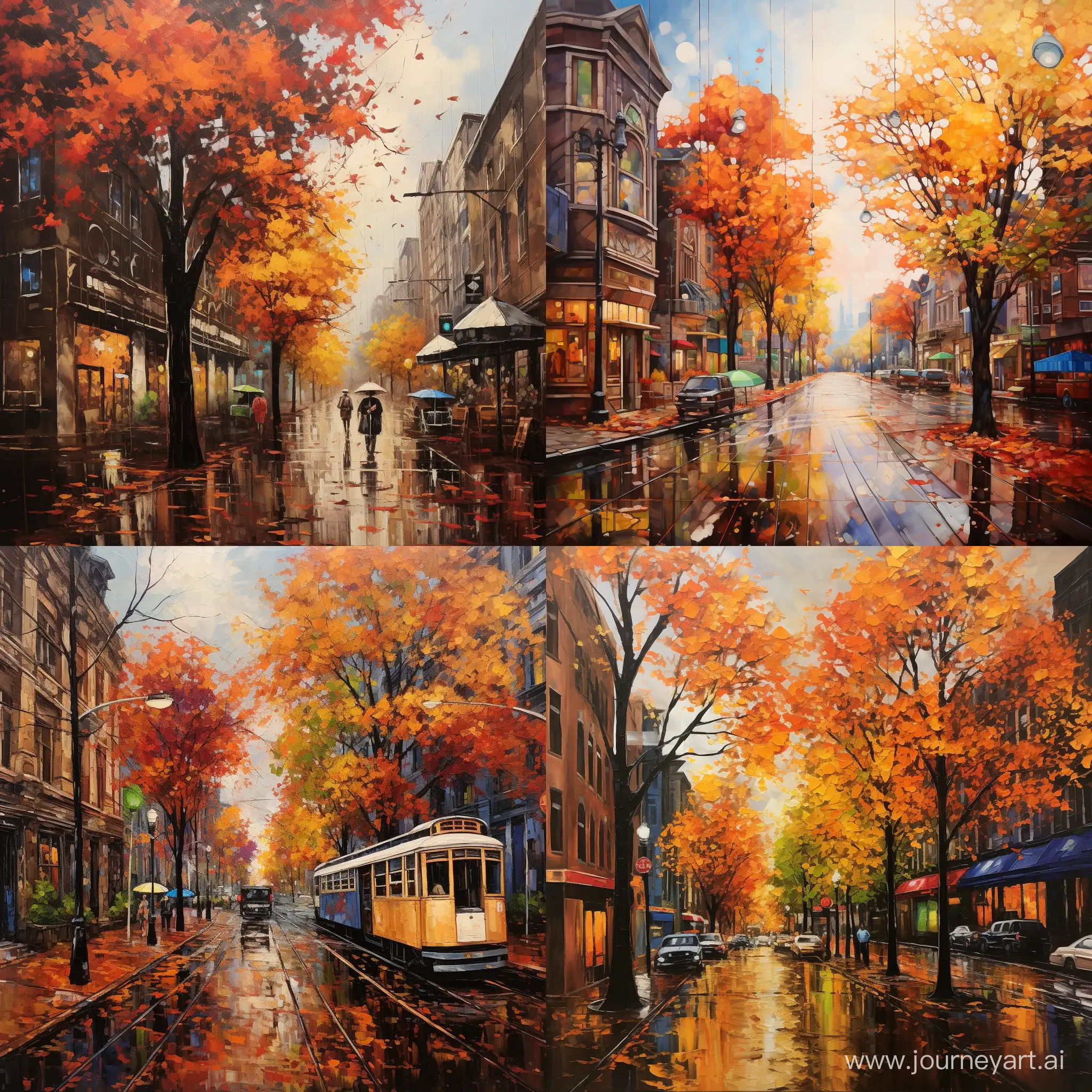 Vibrant-Autumn-City-Street-Painting