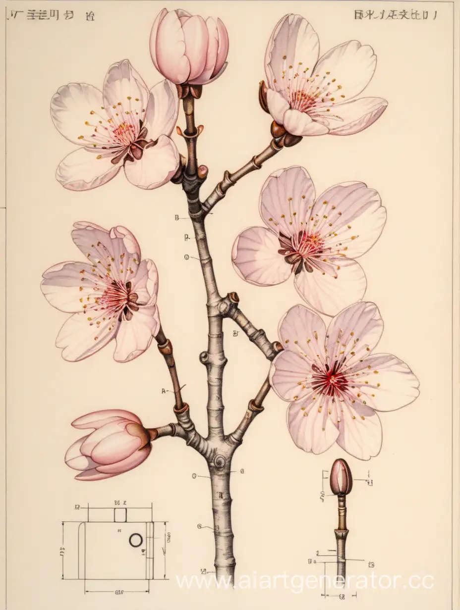 Elegant-Solo-Cherry-Blossom-with-Five-Petals