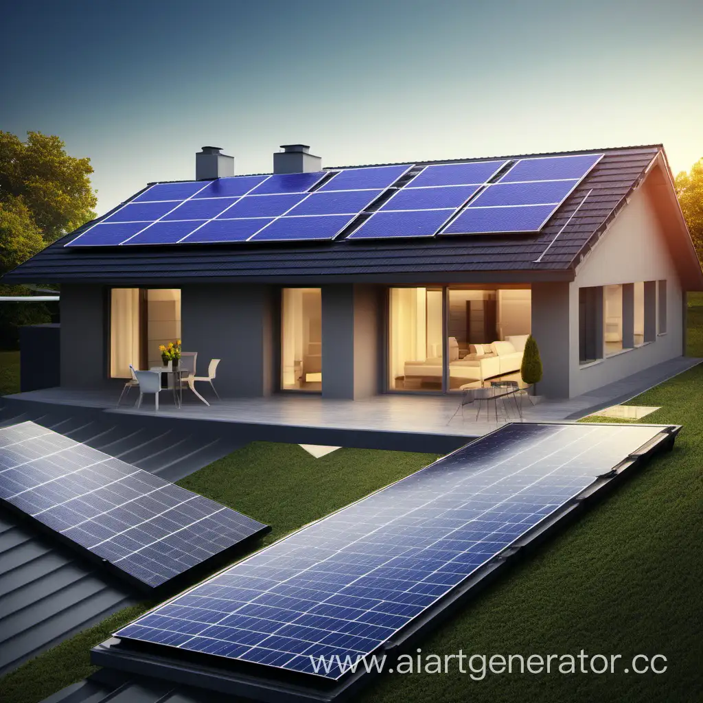 Modern-House-with-Solar-Panels-on-the-Roof
