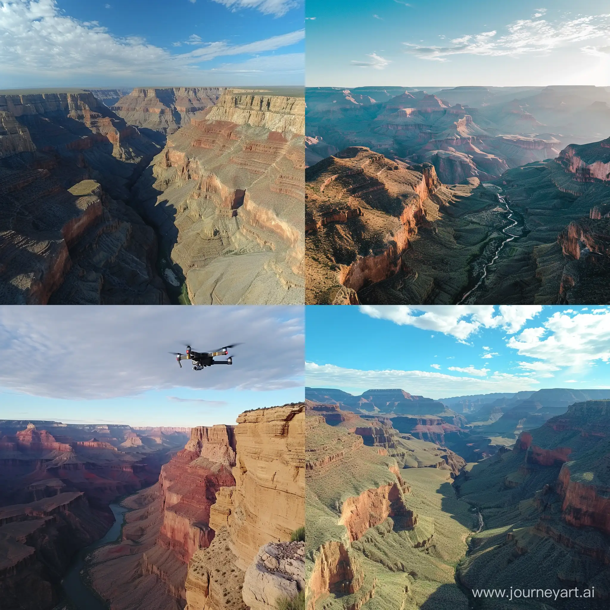 Aerial-Spectacle-Grand-Canyons-Vast-Beauty-Captured-in-Drone-Shot