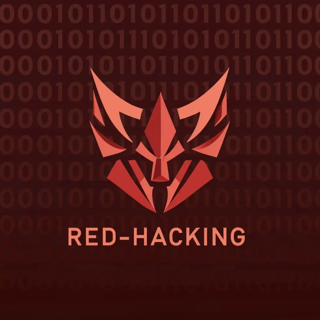 a logo design,with the text "Red-Hacking", main symbol:lucifer 666,Moderate,clear background