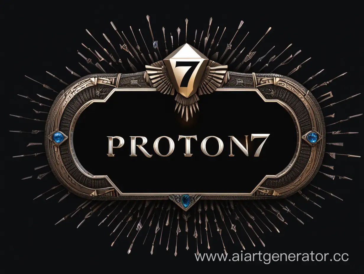 Futuristic-PROTON-777-Inscription-on-Black-Background