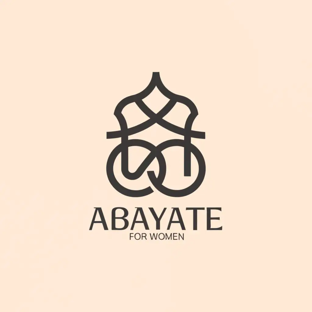logo, logo for abaya store for women, with the text "abayaate", typography