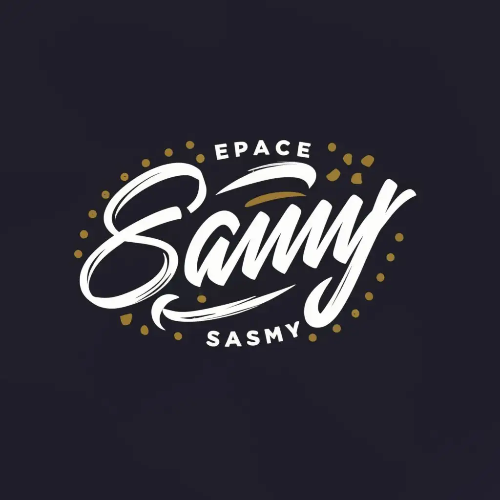 logo, SAMY, with the text "espace SAMY", typography, be used in Restaurant industry